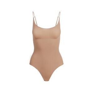 Skims Sheer Seamless Thomg Bodysuit in Sienna 2X